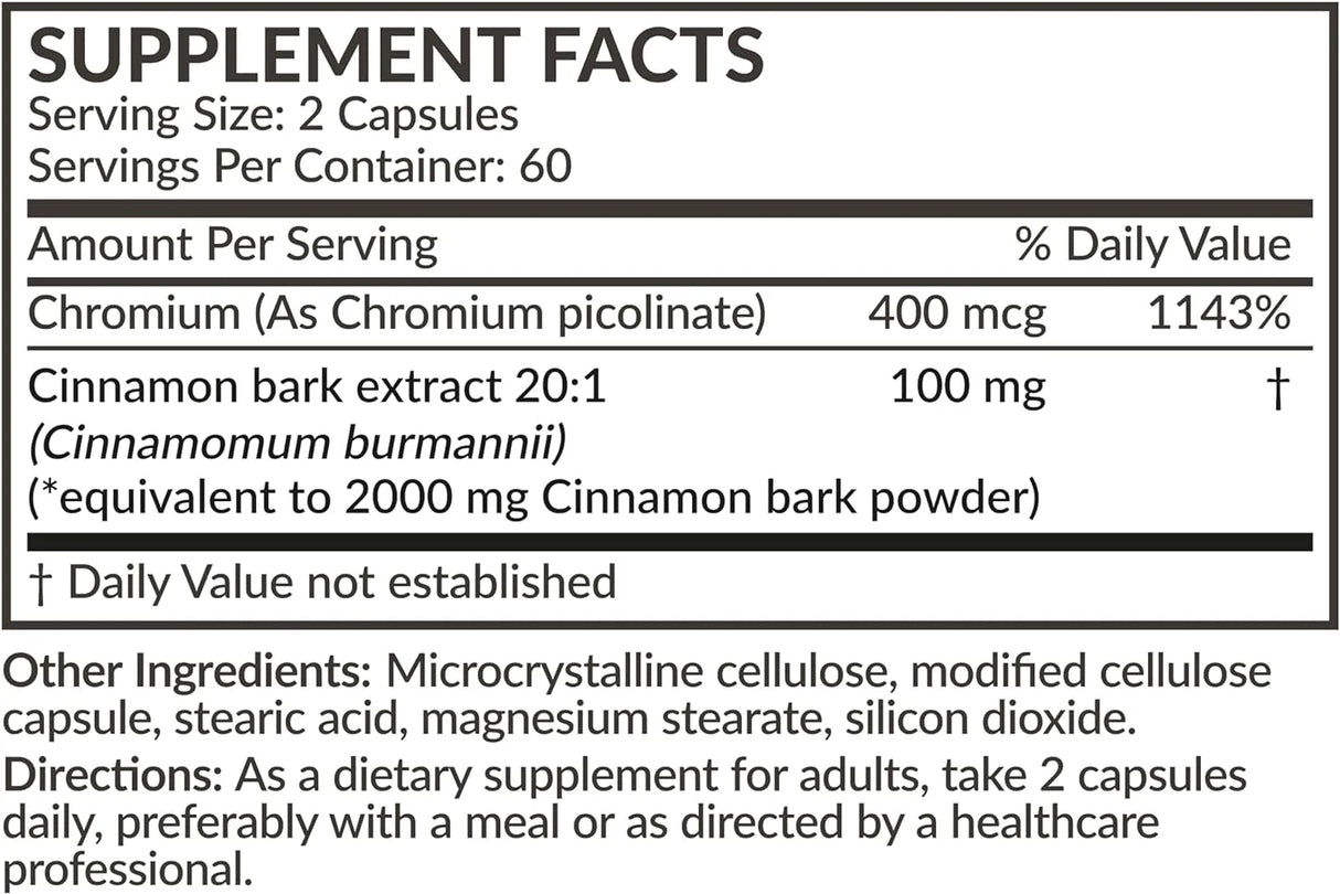 FUTUREBIOTICS - Futurebiotics Cinnamon Plus Chromium Picolinate 120 Capsulas - The Red Vitamin MX - Suplementos Alimenticios - {{ shop.shopifyCountryName }}