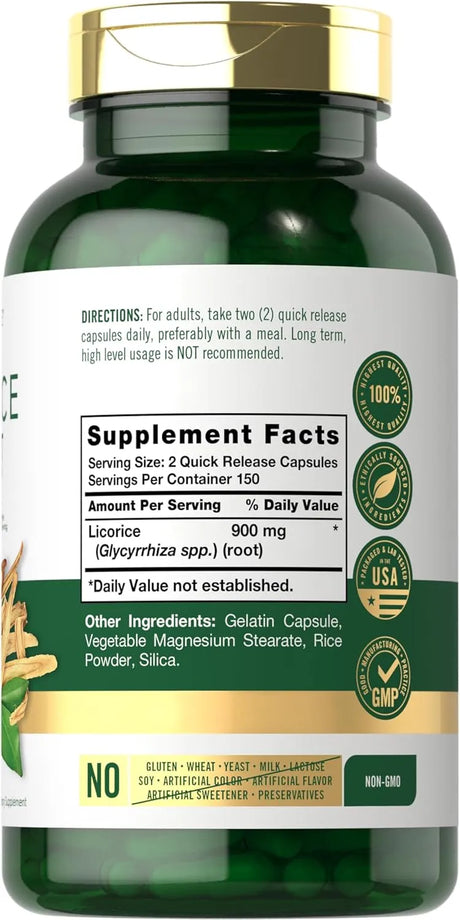 CARLYLE - Carlyle Licorice Root 900Mg. 300 Capsulas - The Red Vitamin MX - Suplementos Alimenticios - {{ shop.shopifyCountryName }}