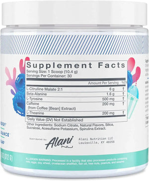 ALANI NU - Alani Nu Pre Workout Powder Blue Slush 30 Servicios 312Gr. - The Red Vitamin MX - Suplementos Alimenticios - {{ shop.shopifyCountryName }}