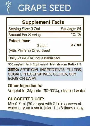 SECRETS OF THE TRIBE - Secrets of the Tribe Grape Seed Tincture 2 Fl.Oz. - The Red Vitamin MX - Suplementos Alimenticios - {{ shop.shopifyCountryName }}