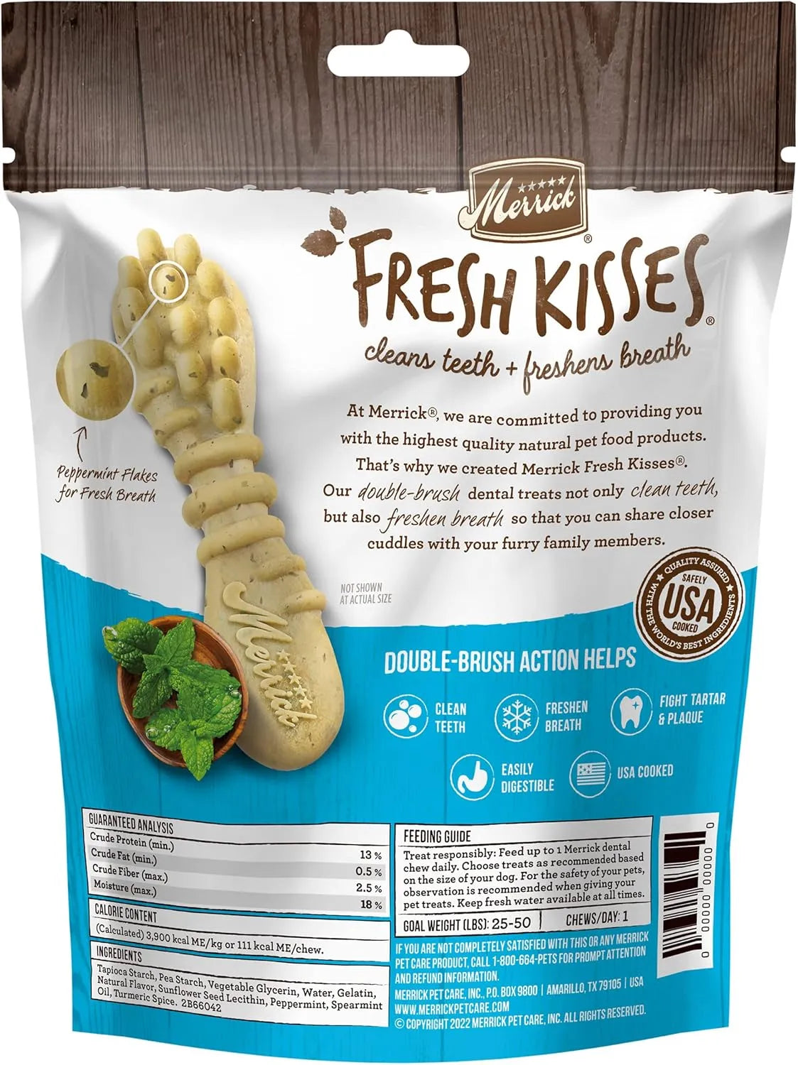 MERRICK - Merrick Fresh Kisses Natural Dental Chews Toothbrush Shape Medium Dogs 10 Piezas - The Red Vitamin MX - Cuidado Dental Para Perros - {{ shop.shopifyCountryName }}