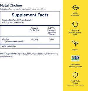 RITUAL - Ritual Natal Choline 550Mg. 60 Capsulas - The Red Vitamin MX - Suplementos Alimenticios - {{ shop.shopifyCountryName }}