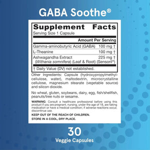 JARROW FORMULAS - Jarrow Formulas GABA Soothe 30 Capsulas - The Red Vitamin MX - Suplementos Alimenticios - {{ shop.shopifyCountryName }}