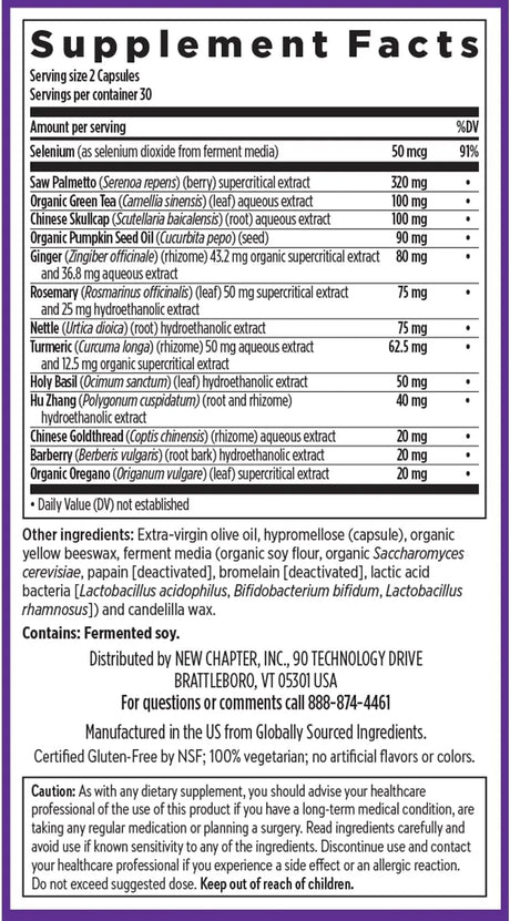 NEW CHAPTER - New Chapter Zyflamend Prostate 60 Capsulas - The Red Vitamin MX - Suplementos Alimenticios - {{ shop.shopifyCountryName }}