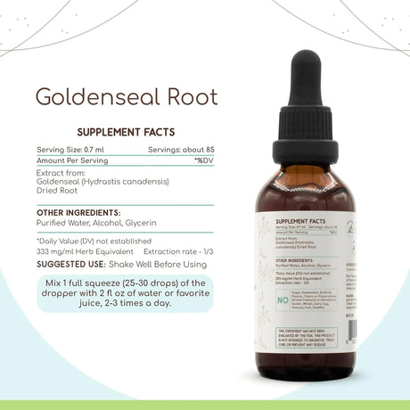 HERBERA - HerbEra Goldenseal Root A60 Alcohol Herbal Extract Tincture 2 Fl.Oz. - The Red Vitamin MX - Suplementos Alimenticios - {{ shop.shopifyCountryName }}