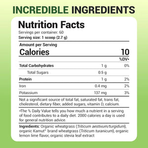 DR. BERG - Dr. Berg Raw Wheatgrass Powder 60 Servicios Lemon Flavor 164Gr. - The Red Vitamin MX - Suplementos Alimenticios - {{ shop.shopifyCountryName }}
