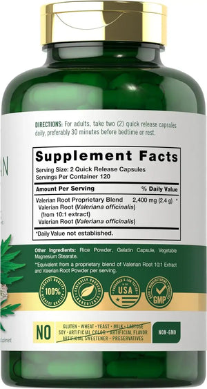 CARLYLE - Carlyle Valerian Root Capsules 2400Mg. 240 Capsulas - The Red Vitamin MX - Suplementos Alimenticios - {{ shop.shopifyCountryName }}