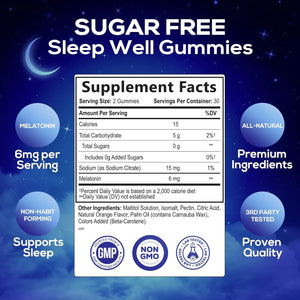 NATURE'S NUTRITION - Nature's Nutrition Melatonin 6Mg. 60 Gomitas - The Red Vitamin MX - Suplementos Alimenticios - {{ shop.shopifyCountryName }}