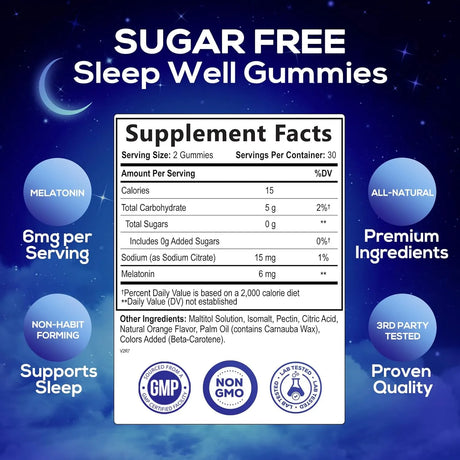 NATURE'S NUTRITION - Nature's Nutrition Melatonin 6Mg. 60 Gomitas - The Red Vitamin MX - Suplementos Alimenticios - {{ shop.shopifyCountryName }}