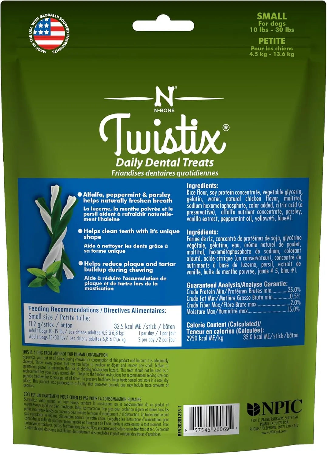 N-BONE - N-Bone Twistix Original Dental Chew Treats For Dogs Small 156Gr. - The Red Vitamin MX - Cuidado Dental Para Perros - {{ shop.shopifyCountryName }}