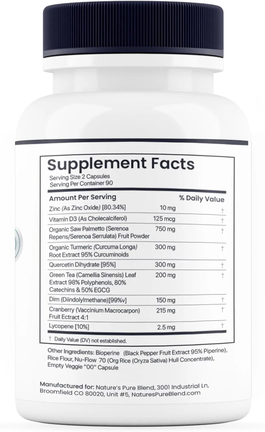 NATURE'S PURE BLEND - Nature's Pure Blend Prostate Flow Prostate Support 90 Capsulas - The Red Vitamin MX - Suplementos Alimenticios - {{ shop.shopifyCountryName }}