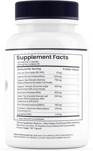 NATURE'S PURE BLEND - Nature's Pure Blend Prostate Flow Prostate Support 90 Capsulas - The Red Vitamin MX - Suplementos Alimenticios - {{ shop.shopifyCountryName }}