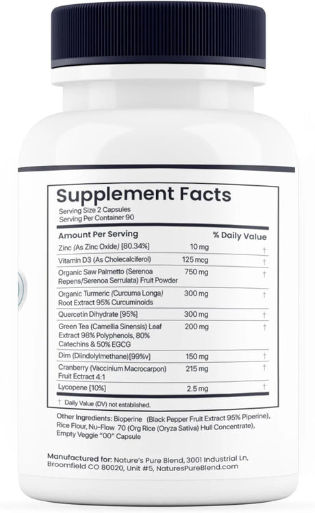 NATURE'S PURE BLEND - Nature's Pure Blend Prostate Flow Prostate Support 90 Capsulas - The Red Vitamin MX - Suplementos Alimenticios - {{ shop.shopifyCountryName }}