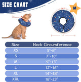 Toptakeit Elevated Inflatable Dog Collar NAVY MEDIUM