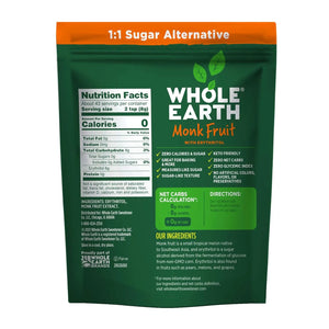 WHOLE EARTH - WHOLE EARTH Monk Fruit Sweetener 340Gr. - The Red Vitamin MX - Suplementos Alimenticios - {{ shop.shopifyCountryName }}