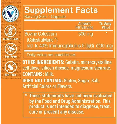 THE VITAMIN SHOPPE - The Vitamin Shoppe Colostrum 40% IGG 240 Capsulas - The Red Vitamin MX - Suplementos Alimenticios - {{ shop.shopifyCountryName }}