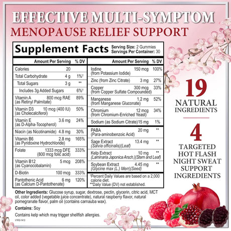 HELLO LOVELY! - Hello Lovely! Menopause Support 60 Gomitas - The Red Vitamin MX - Suplementos Alimenticios - {{ shop.shopifyCountryName }}