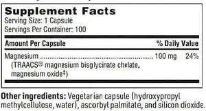 KLAIRE LABS - Klaire Labs SFI Health Magnesium Glycinate Complex 100 Capsulas - The Red Vitamin MX - Suplementos Alimenticios - {{ shop.shopifyCountryName }}