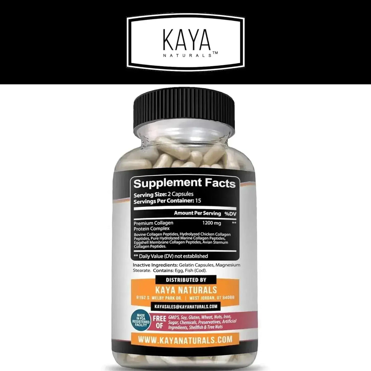 KAYA NATURALS - Kaya Naturals Multi Collagen Peptides Complex 30 Capsulas - The Red Vitamin MX - Suplementos Alimenticios - {{ shop.shopifyCountryName }}