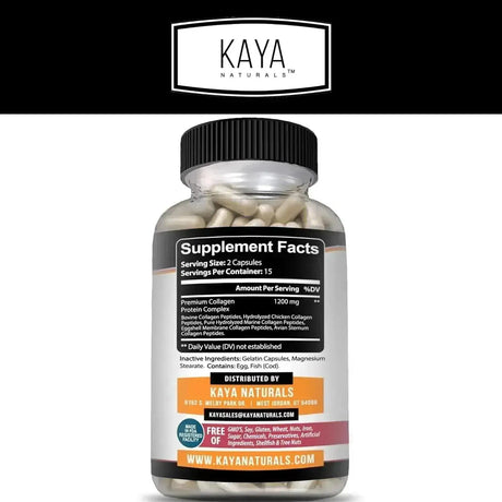 KAYA NATURALS - Kaya Naturals Multi Collagen Peptides Complex 30 Capsulas - The Red Vitamin MX - Suplementos Alimenticios - {{ shop.shopifyCountryName }}