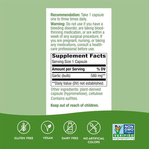 NATURE'S WAY - Nature's Way Garlic Bulb 580Mg. 100 Capsulas 2 Pack - The Red Vitamin MX - Suplementos Alimenticios - {{ shop.shopifyCountryName }}