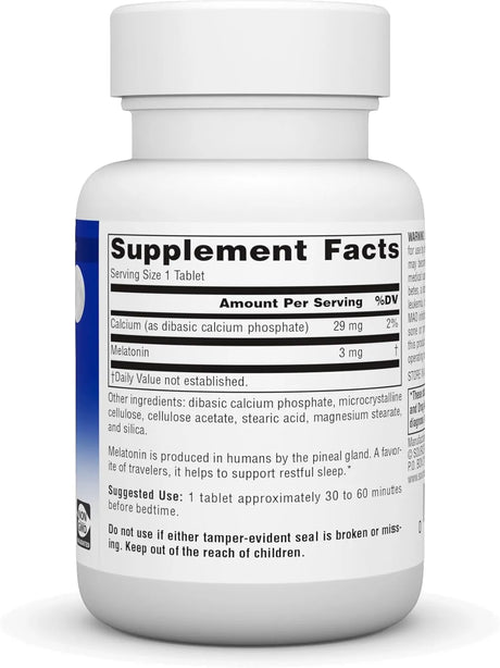 SOURCE NATURALS - Source Naturals Time Released Melatonin 3Mg. 120 Tabletas - The Red Vitamin MX - Suplementos Alimenticios - {{ shop.shopifyCountryName }}
