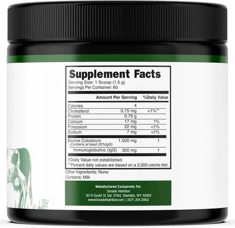DORADO NUTRITION - Dorado Nutrition Colostrum Powder 60 Servicios 90Gr. - The Red Vitamin MX - Suplementos Alimenticios - {{ shop.shopifyCountryName }}