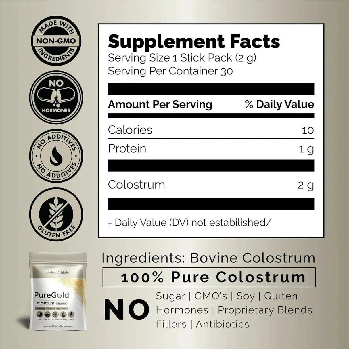 PUREGOLD - PureGold Colostrum Powder Unflavored 30 Paquetes - The Red Vitamin MX - Suplementos Alimenticios - {{ shop.shopifyCountryName }}