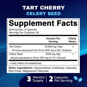 Vitamatic Tart Cherry with Celery Seed 180 Capsulas