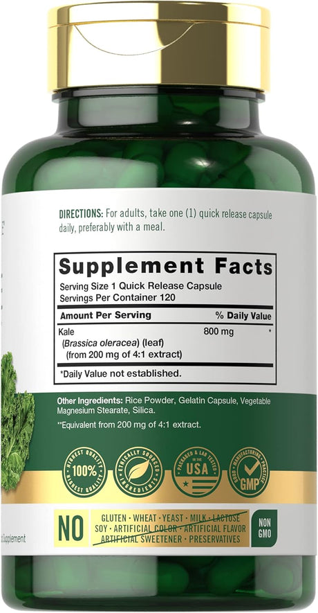 Carlyle Kale Extract 800Mg. 120 Capsulas