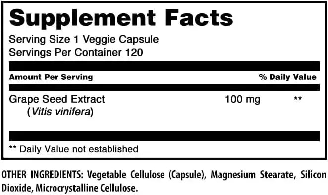 AMAZING FORMULAS - Amazing Formulas Grapeseed Extract 100Mg. 120 Capsulas - The Red Vitamin MX - Suplementos Alimenticios - {{ shop.shopifyCountryName }}