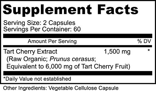 PURELY beneficial Tart Cherry 6000Mg. 120 Capsulas