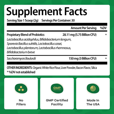 TRUECANINE - TrueCanine Wild Belly Dog Gut Health Probiotics 30 Servicios 60Gr. - The Red Vitamin MX - Probióticos Para Perros - {{ shop.shopifyCountryName }}