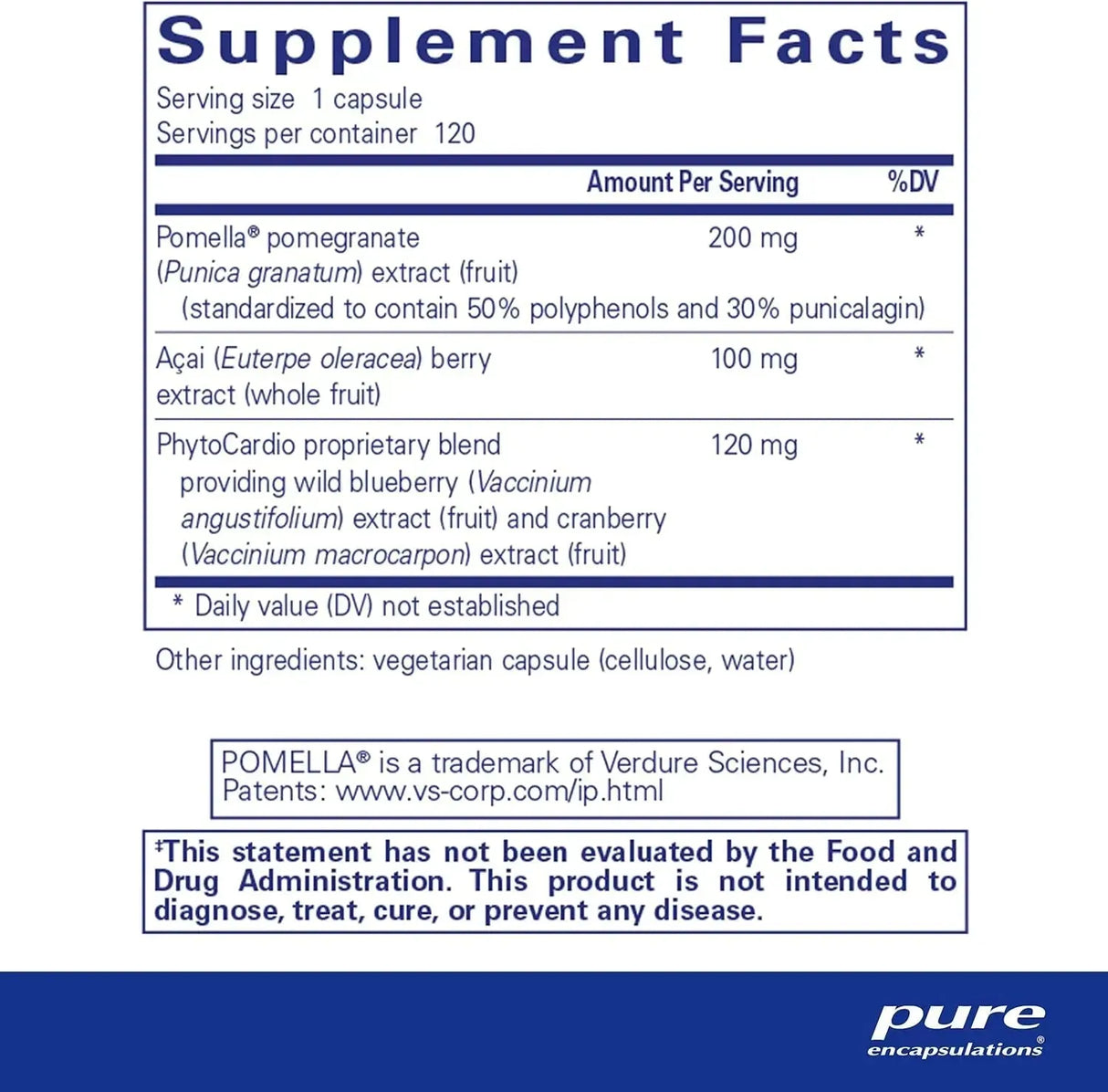 PURE ENCAPSULATIONS - Pure Encapsulations Pomegranate Plus 120 Capsulas - The Red Vitamin MX - Suplementos Alimenticios - {{ shop.shopifyCountryName }}