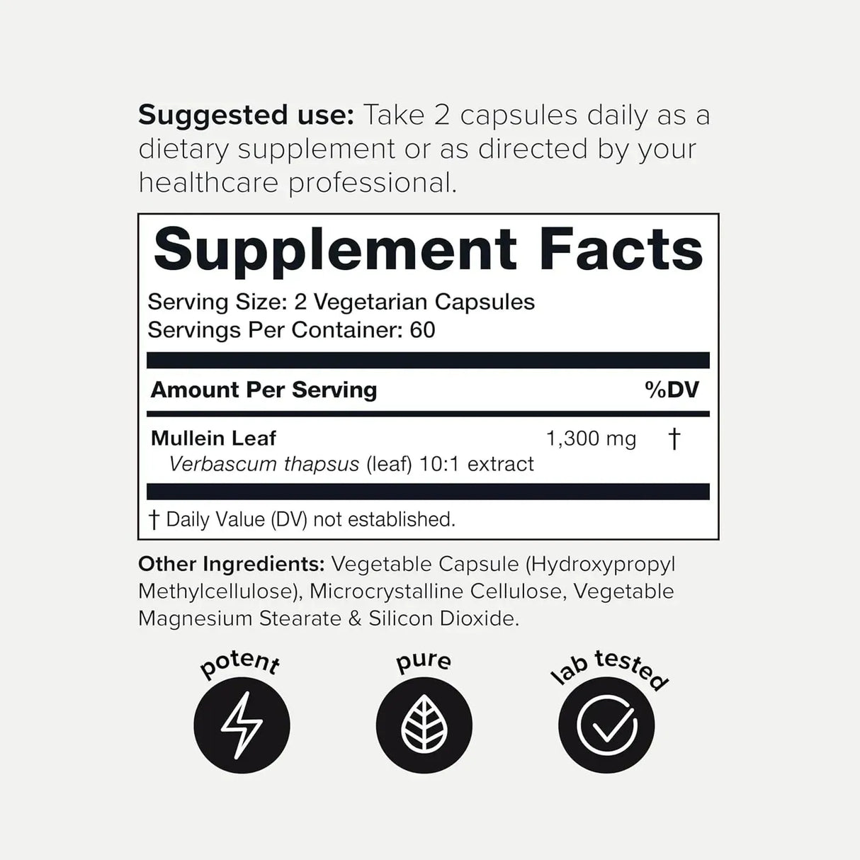 TONIIQ - Toniiq Mullein Leaf 13,000Mg. 120 Capsulas - The Red Vitamin MX - Suplementos Alimenticios - {{ shop.shopifyCountryName }}