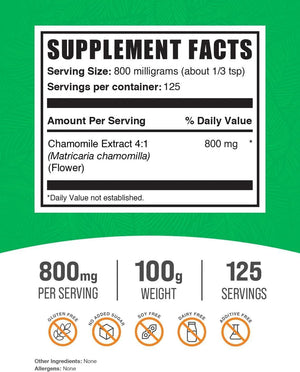 BULK SUPPLEMENTS - Bulk Supplements Chamomile Extract Powder 100Gr. - The Red Vitamin MX - Suplementos Alimenticios - {{ shop.shopifyCountryName }}