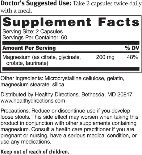 DR. SINATRA - Dr. Sinatra Magnesium-Broad-Spectrum Complex 400Mg. 120 Capsulas - The Red Vitamin MX - Suplementos Alimenticios - {{ shop.shopifyCountryName }}