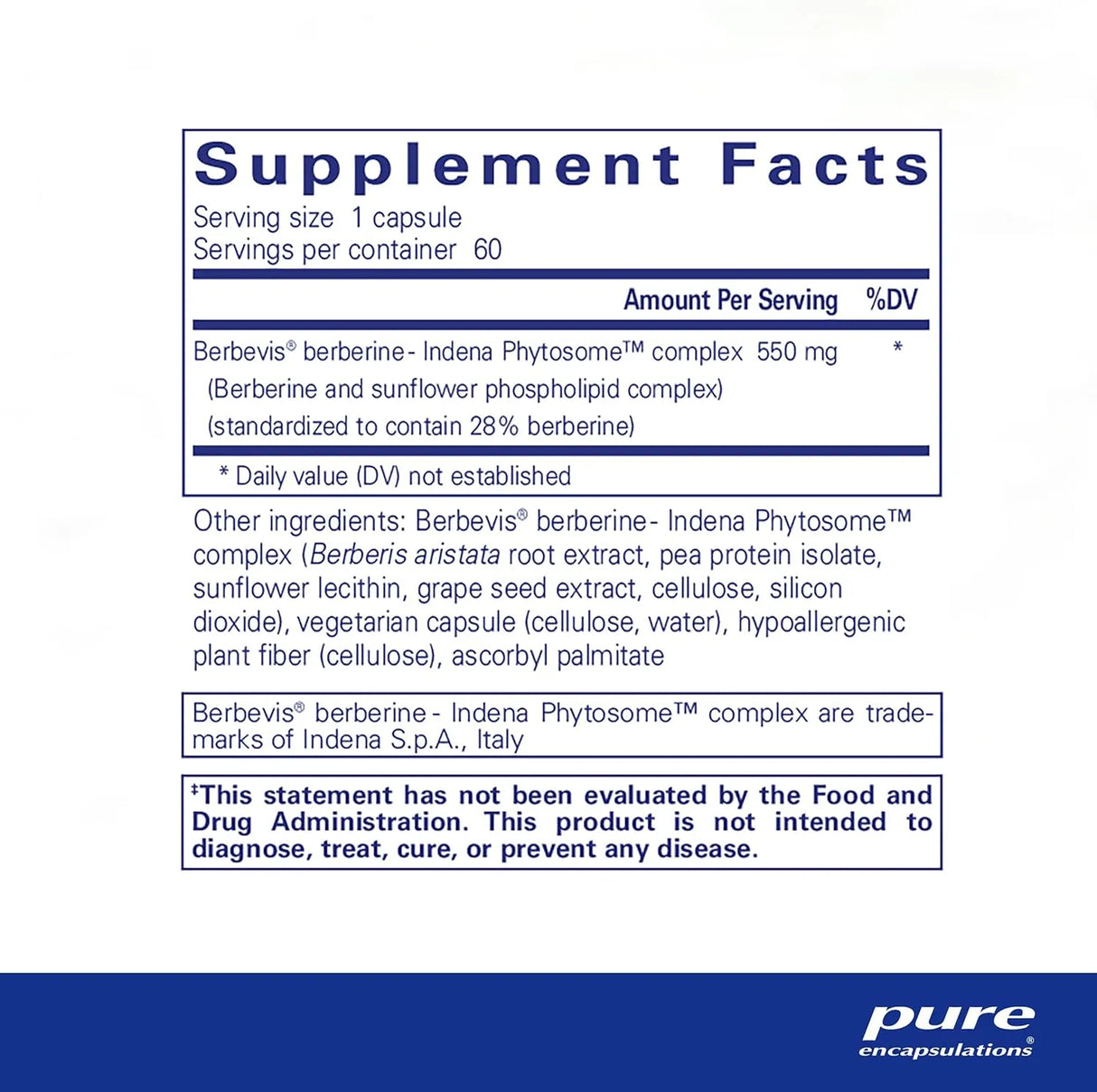 PURE ENCAPSULATIONS - Pure Encapsulations Berberine UltraSorb 60 Capsulas - The Red Vitamin MX - Suplementos Alimenticios - {{ shop.shopifyCountryName }}