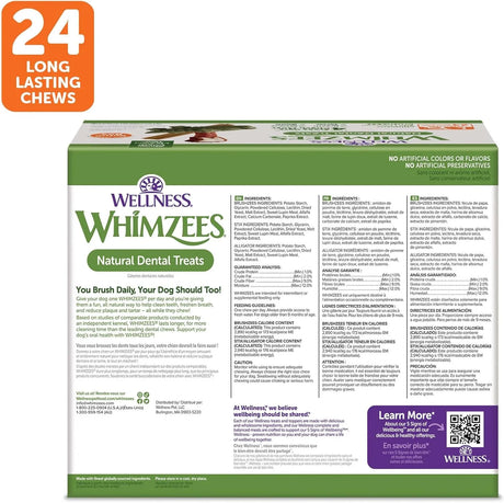 WELLNESS WHIMZEES - Wellness WHIMZEES Value Box Dog Dental Treats Large Size 24 Piezas - The Red Vitamin MX - Cuidado Dental Para Perros - {{ shop.shopifyCountryName }}