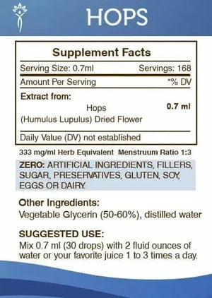 SECRETS OF THE TRIBE - Secrets of the Tribe Hops Tincture Alcohol-Free Liquid Extract 4 Fl.Oz. - The Red Vitamin MX - Suplementos Alimenticios - {{ shop.shopifyCountryName }}