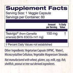 HEALTHY ORIGINS - Healthy Origins TEAVIGO Green Tea Extract 60 Capsulas - The Red Vitamin MX - Suplementos Alimenticios - {{ shop.shopifyCountryName }}