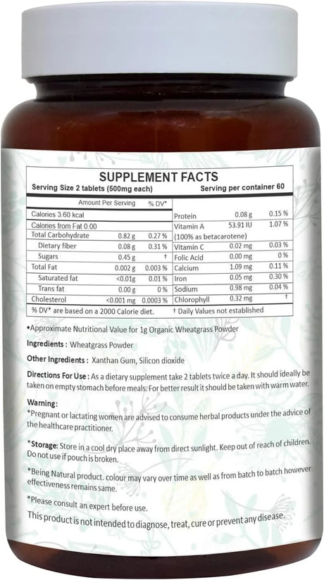 AYURFOREST - AYURFOREST Wheatgrass 500Mg. 120 Tabletas - The Red Vitamin MX - Suplementos Alimenticios - {{ shop.shopifyCountryName }}