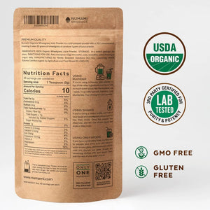 NUMAMI ORGANICS - Numami Organic Wheatgrass Juice Powder 142Gr. - The Red Vitamin MX - Suplementos Alimenticios - {{ shop.shopifyCountryName }}