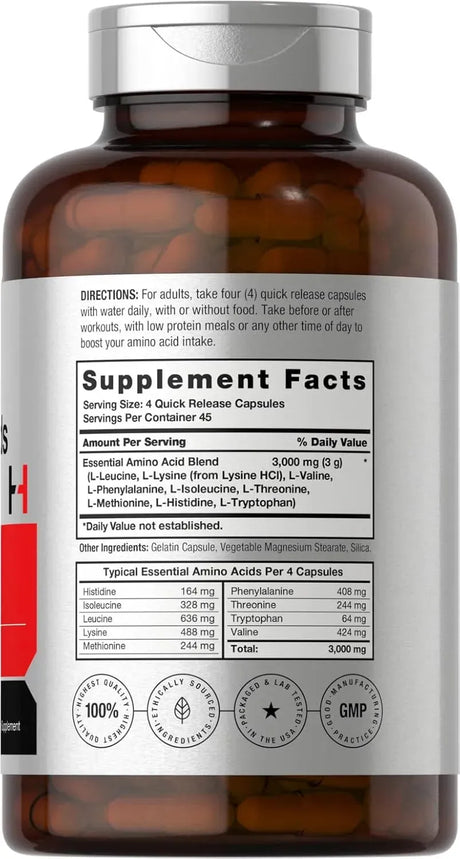 HORBAACH - Horbaach Essential Amino Acids 180 Capsulas - The Red Vitamin MX - Suplementos Alimenticios - {{ shop.shopifyCountryName }}