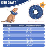 Toptakeit Elevated Inflatable Dog Collar NAVY XLARGE