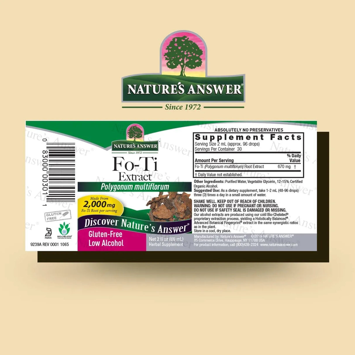 NATURE´S ANSWER - Nature's Answer Fo-Ti Root with Organic Alcohol 2 Fl.Oz. - The Red Vitamin MX - Suplementos Alimenticios - {{ shop.shopifyCountryName }}