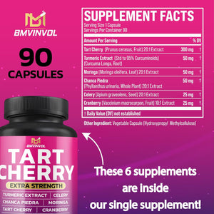 BMVINVOL Tart Cherry 20:1 Extract 90 Capsulas