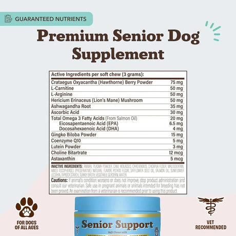 NATURAL DOG - Natural Dog Company Senior Dog Vitamins Chew 90 Masticables - The Red Vitamin MX - Multivitamínicos Para Perros - {{ shop.shopifyCountryName }}