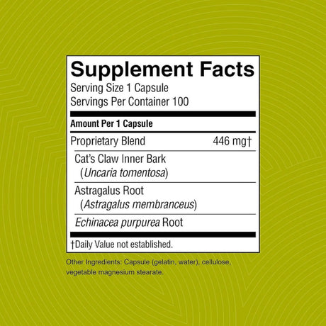 NATURES SUNSHINE - Nature's Sunshine Cats Claw 100 Capsulas - The Red Vitamin MX - Suplementos Alimenticios - {{ shop.shopifyCountryName }}