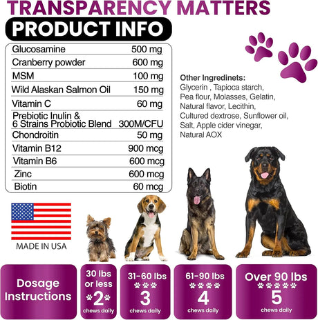 GRATEFUL PAWZ - Grateful Pawz Dog Multivitamin Chewable with Glucosamine 120 Masticables - The Red Vitamin MX - Multivitamínicos Para Perros - {{ shop.shopifyCountryName }}